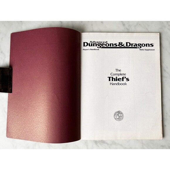 Advanced Dungeons & Dragons The Complete Thief's Handbook AD & D 2111 TSR - Picture 6 of 10